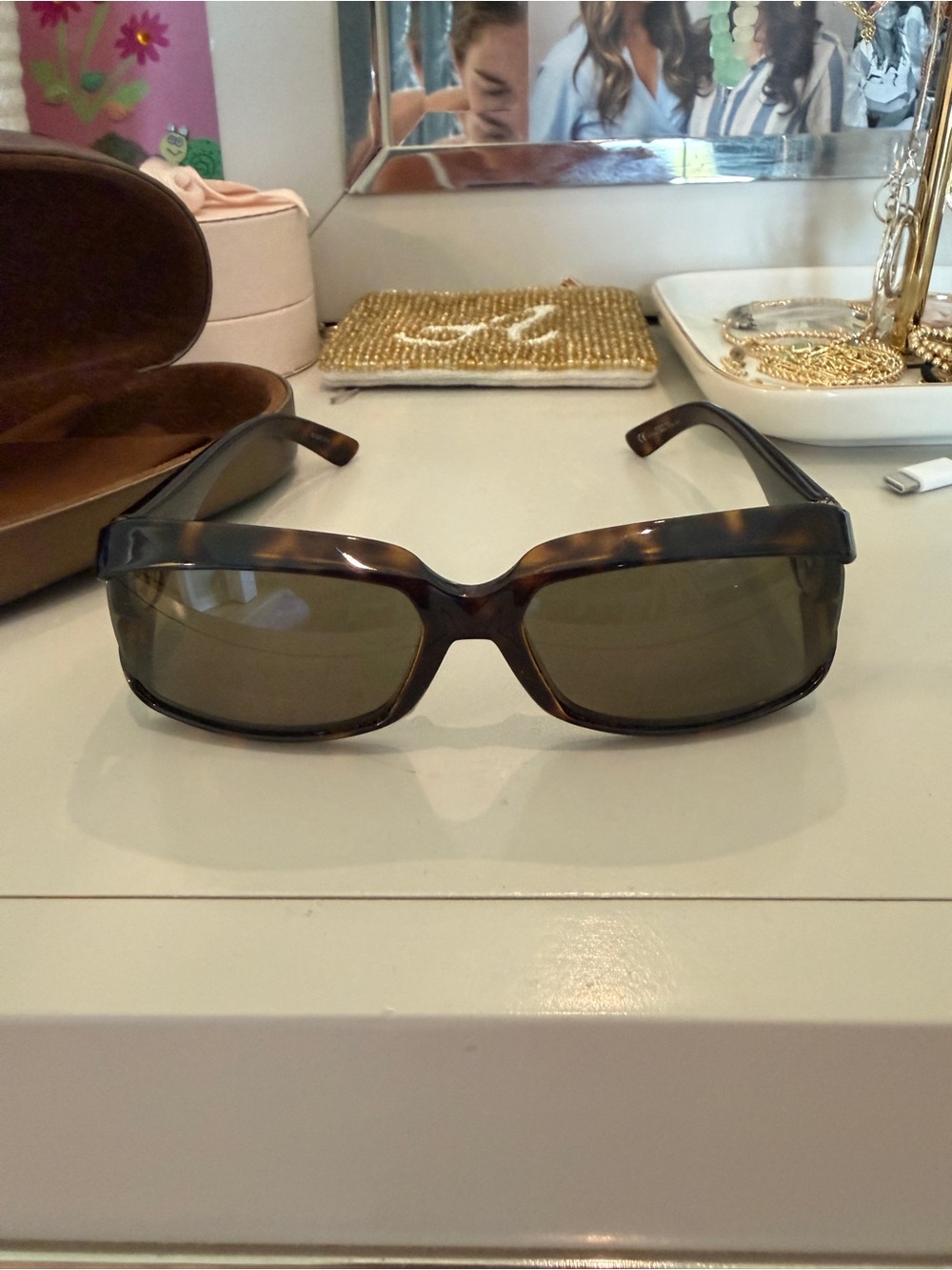 Gucci Tortoiseshell Brown womens Sunglasses